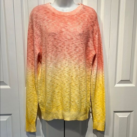 Jack & Jones Jortied Knit Ombré Crew Neck Cotton Sweater Size S (fits larger) - Picture 2 of 12